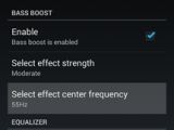 Audio enhancement shown in OmniROM Android KitKat build