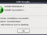 CNR installation successful