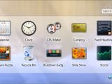 Gadgets can be easily managed from the Windows 7 Control Panel