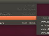 The Recent tabs feature on Unity powered distributions