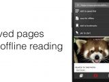 Opera Mini Stable can save pages for offline reading