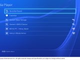 Browse for files in PS4 Media Player