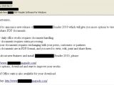 Spam promoting fake PDF reader software