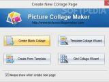 You can create a blank collage, work with a template collage wizard, create a new project using several templates or opt for a grid collage wizard.