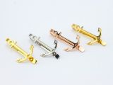 Plated brass tie clips