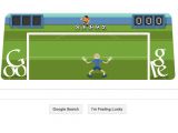 The football London 2012 game doodle