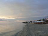 Sunrise on the beach of Polichrono