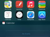 Launcher in Notification Center of iPhone 6 Plus
