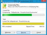 The 1/5 compression test with PowerArchiver 2015