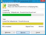 The 4/5 compression test with PowerArchiver 2015