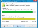 The 5/5 extraction test with PowerArchiver 2015