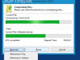 PowerArchiver 2015: Active compression jobs can be paused and minimized