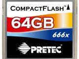 Pretec's 64CF card comes with a speed of 666x