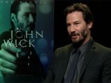Keanu Reeves promotes the action film "John Wick"