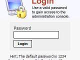 Ultimate Theft Alert login screen
