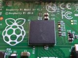 A closeup of Raspberry Pi Model A+