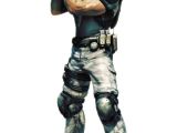Chris Redfield proves that shooting zombies can make your muscles bigger