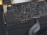 Apple hid the battery connector under the logic board