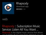 Rhapsody App for Windows Phone