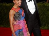 At the MET Gala 2015: FKA Twigs wore Christopher Kane, Robert Pattinson was in Dior Homme