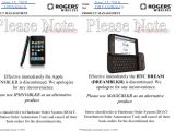Rogers 8GB iPhone 3G and the HTC Dream discontinued