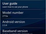 Sony Ericsson Xperia arc screenshot