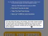 Profile Creeper scam page