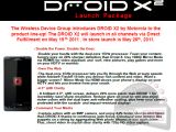 Motorola DROID X2 flyer
