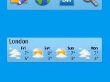 SPB Weather 2.0 for Symbian homescreen widget