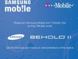 Samsung Behold II to be unveiled officially on November 12