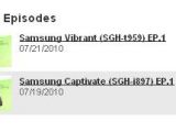 Samsung Captivate and Vibrant videos schedule