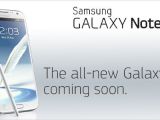 Samsung Galaxy Note II coming soon page