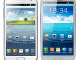 Samsung Galaxy Premier next to Galaxy S III