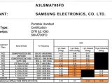 Samsung Galaxy A7 certifications