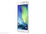 Samsung Galaxy A7 in white, frontal view