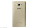 Samsung Galaxy A7 in gold back view