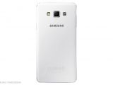 Samsung Galaxy A7 in white, back view