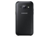 Samsung Galaxy J1 in black from the back