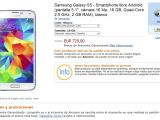 Samsung Galaxy S5 at Amazon Spain