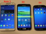 Samsung Galaxy Note 3, Galaxy S5 and Galaxy S4