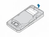 Samsung Galaxy S6 manual shows how to remove the back plate on the phone