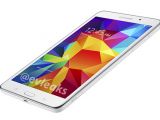 The white version of the Samsung Galaxy Tab 4