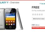 Samsung Galaxy Y price option