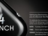 Samsung Galaxy S 4 launch event invitation