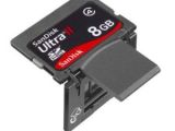 The 8 GB SanDisk Ultra II Plus SDHC card