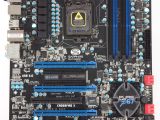 Sapphire Pure Black P67 Hydra motherboard - Top view