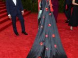 Sarah Jessica Parker at the MET Gala 2015 in dress she designed for H&M