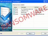 FileFix Pro 2009 Screenshot - Ransomware