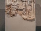 The relief might show a subdeity of the Roman god Jupiter Dolichenus