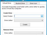 Assign drive letters to folders and restrict access to drives